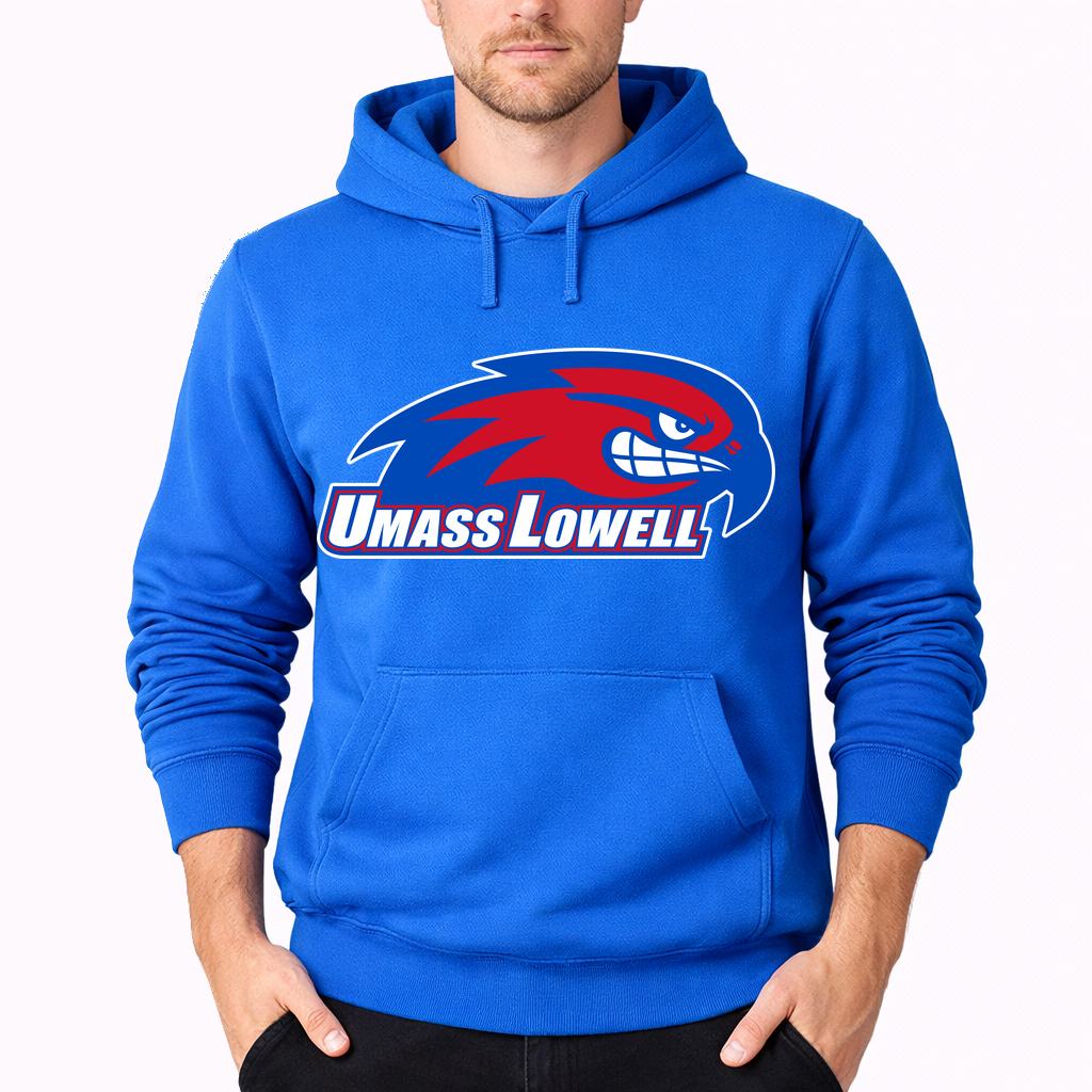 Men's UMass Lowell River Hawks Pullover Hoodie - Azure