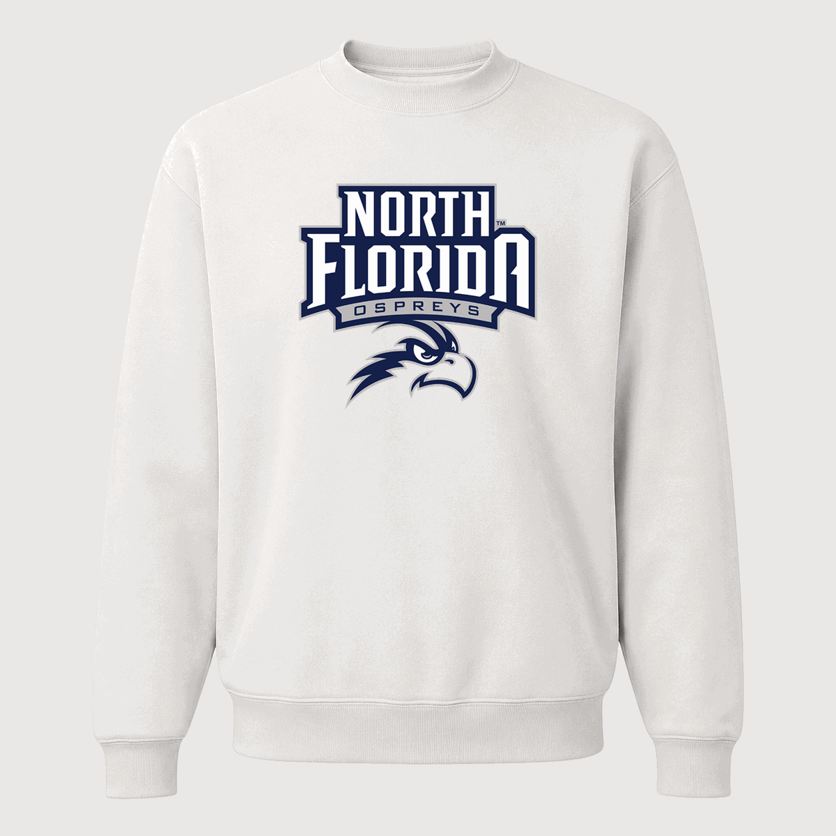 Men's UNF Ospreys Crewneck Sweatshirt - White