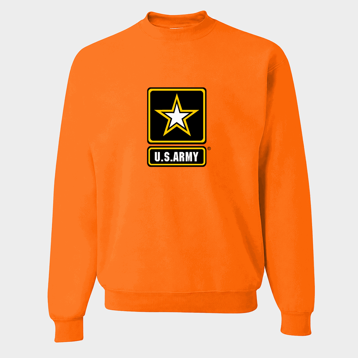 Men's U.S. Army Crewneck Sweatshirt - Orange