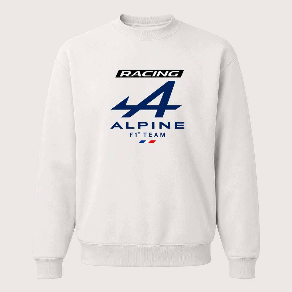 Men's Alpine F1 Team Crewneck Sweatshirt - White