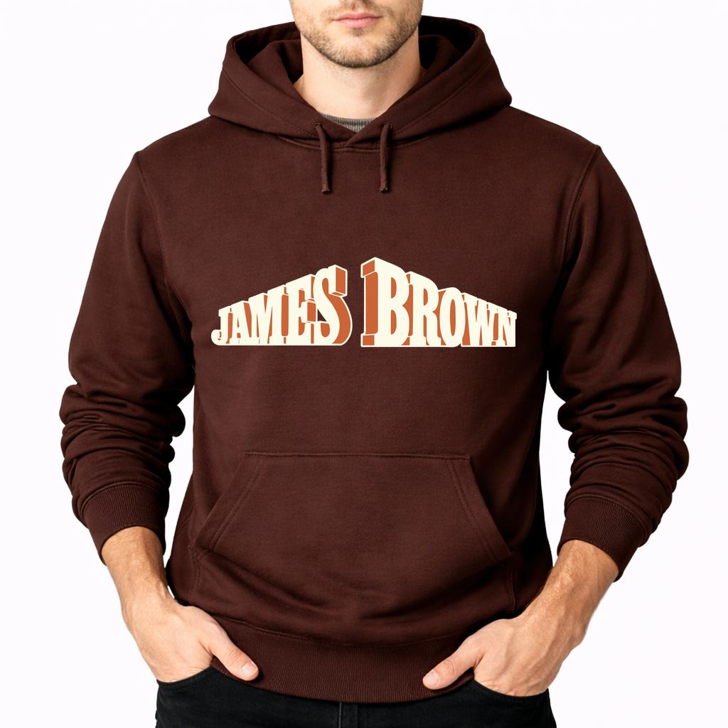 Men's James Brown Pullover Hoodie - Brown