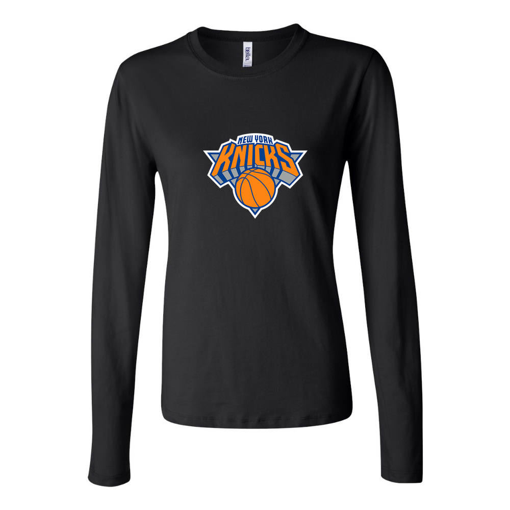 Women's New York Knicks Long Sleeve T-Shirt - Black