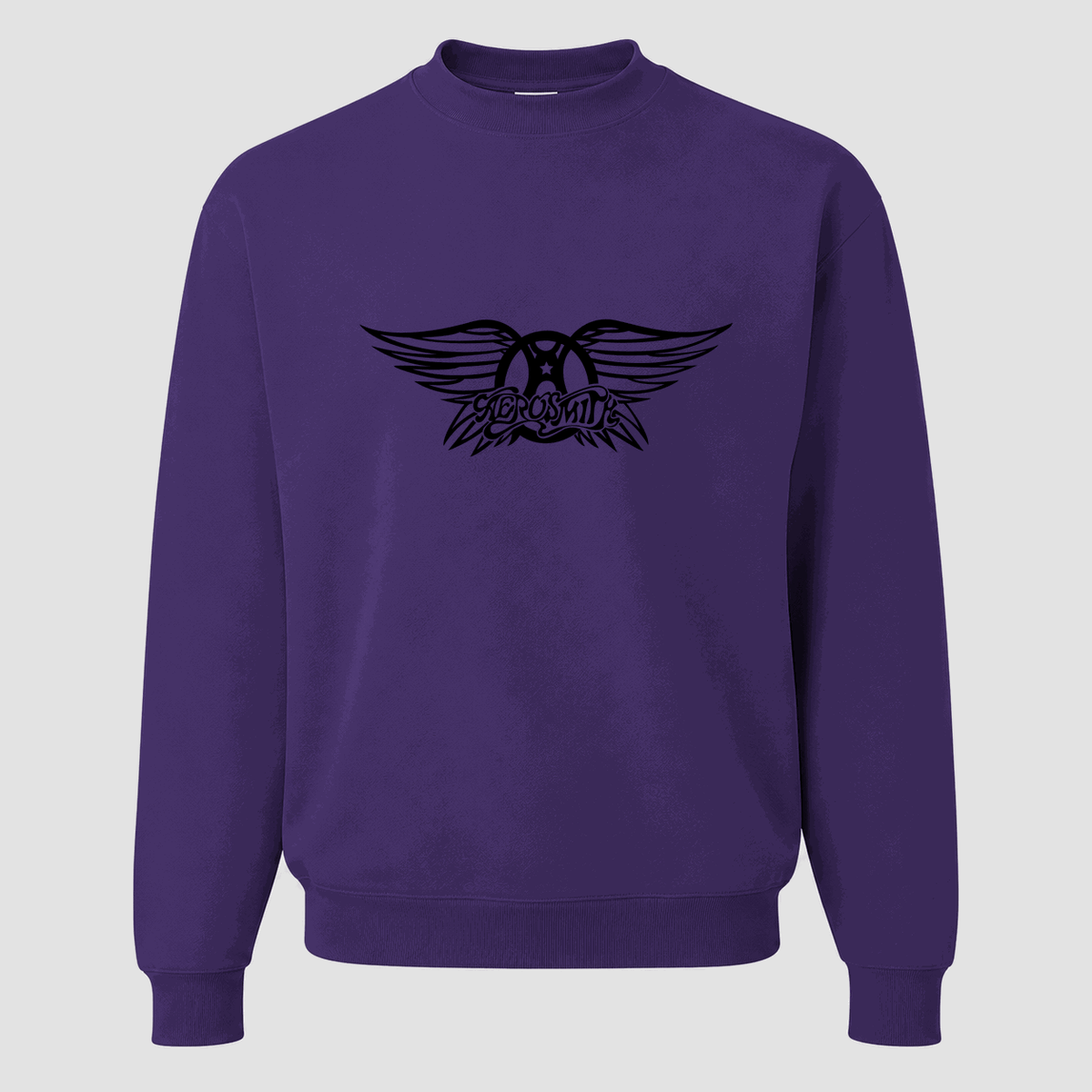 Men's Aerosmith Crewneck Sweatshirt - Purple