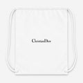 Dior Black Drawstring Bag - White