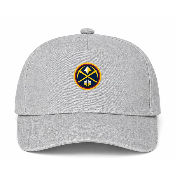 Denver Nuggets NBA Logo Gray Dad Baseball Cap Hat
