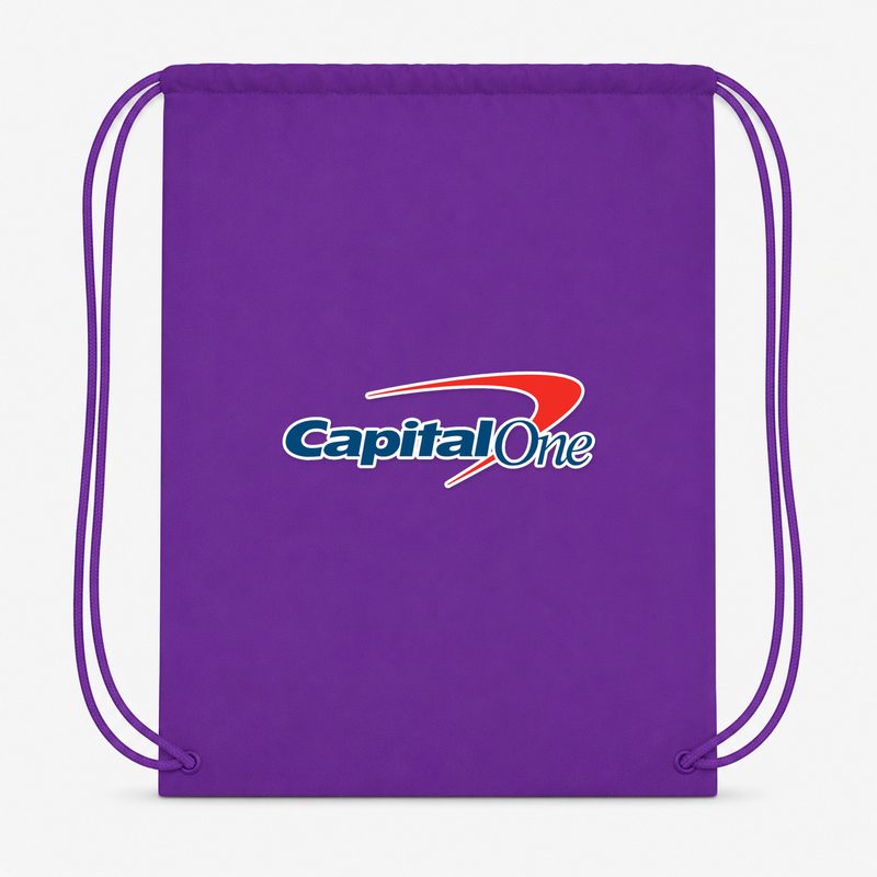 Capital One Drawstring Bag - Purple