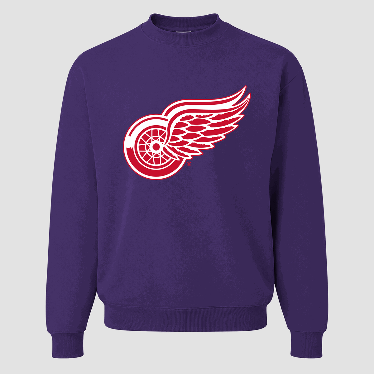 Men's Detroit Red Wings Crewneck Sweatshirt - Purple