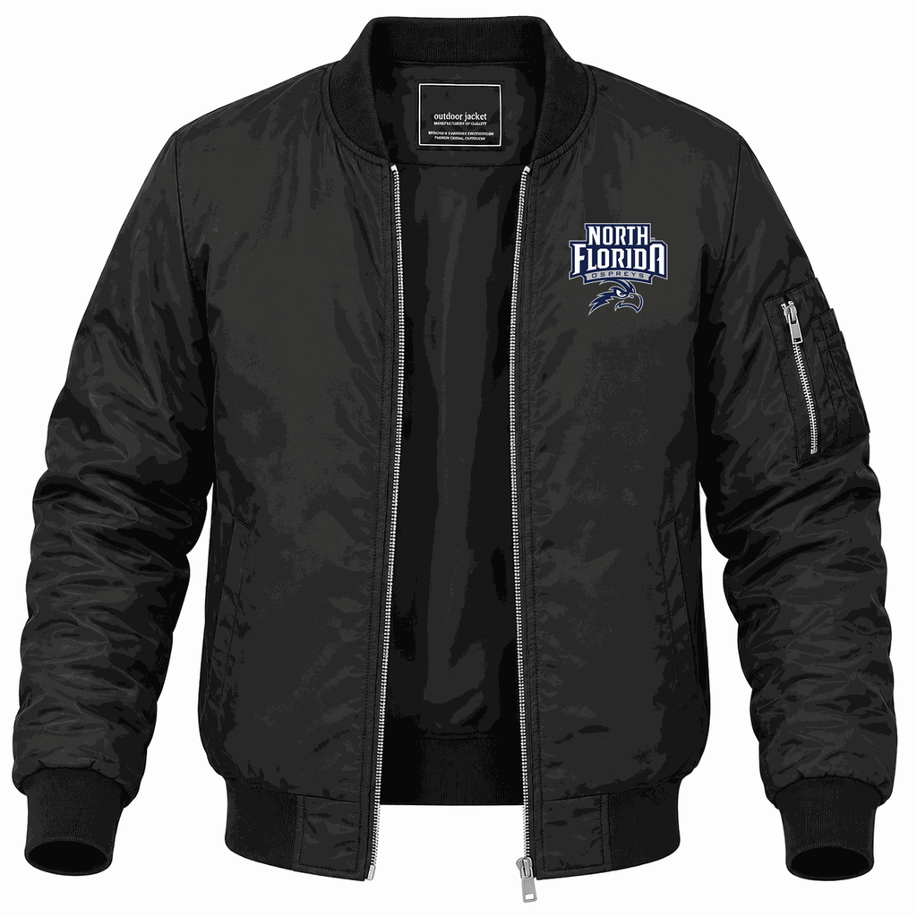Men's UNF Ospreys Logo Lightweight Bomber Jacket - Black