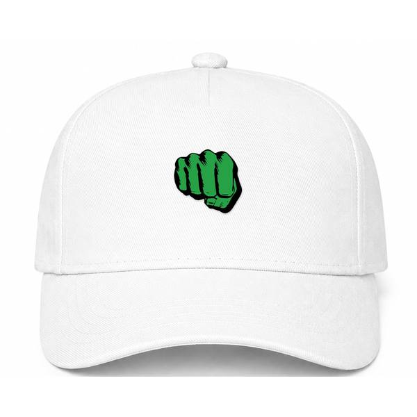 Hulk Punch Logo White Dad Baseball Cap Hat
