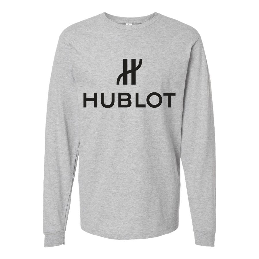 Men's Hublot logo.svg Long sleeves Cotton Blend T-Shirt - Gray