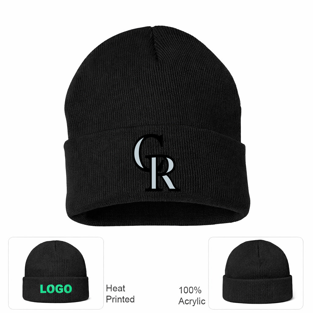 MLB Colorado Rockies Beanie Hat - Black
