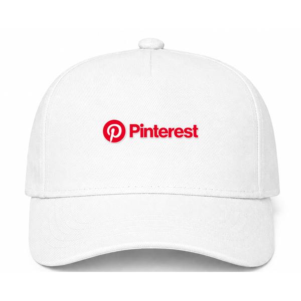 Pinterest Logo White Dad Baseball Cap Hat