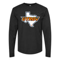 Men's UTRGV Vaqueros Logo Long sleeves Cotton Blend T-Shirt - Black
