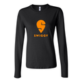 Women's Logo Swiggy 1536x864 Long Sleeve T-Shirt - Black