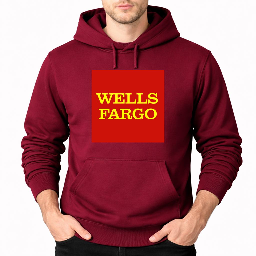 Men's Wells Fargo Pullover Hoodie - Burgundy