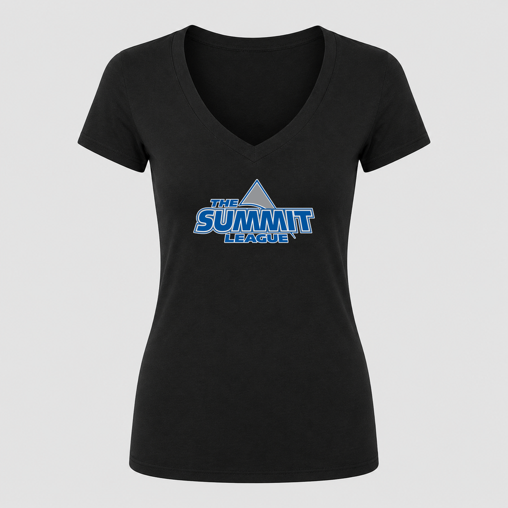 Women's The Summit League V Neck T-Shirt in black