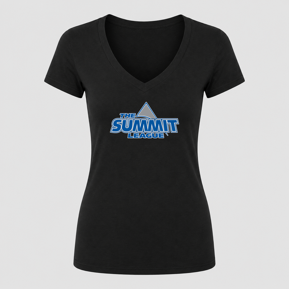 Women's The Summit League V Neck T-Shirt in black