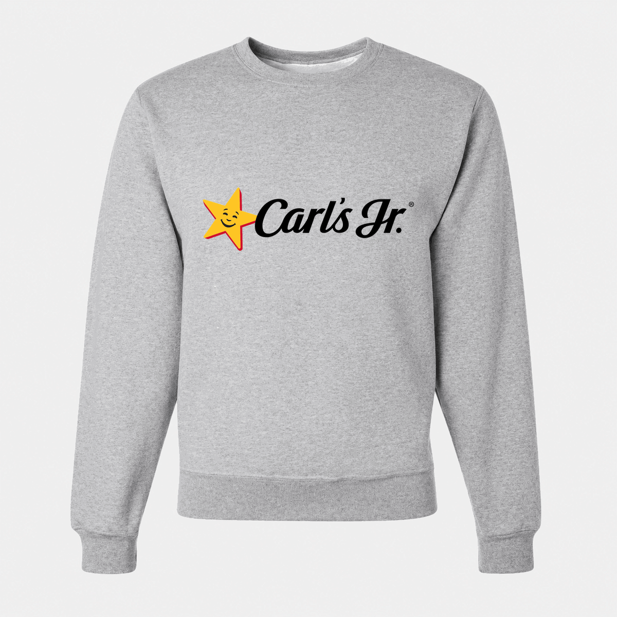 Men's Carl's Jr. Crewneck Sweatshirt - Gray