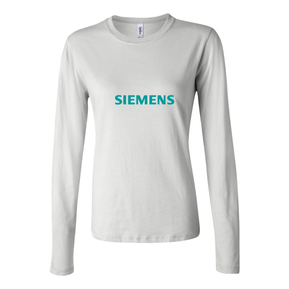 Women's Siemens logo 500x281 min Long Sleeve T-Shirt - White