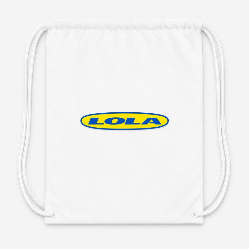 Lola Drawstring Bag - White