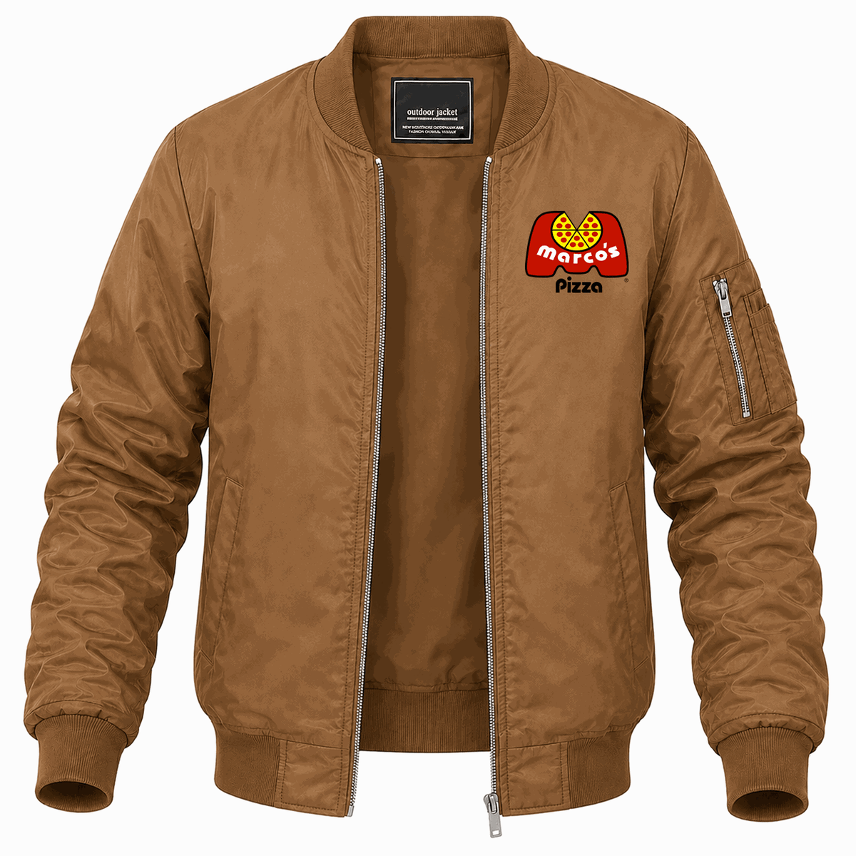 Men's Marco's Pizza Lightweight Bomber Jacket - Brown