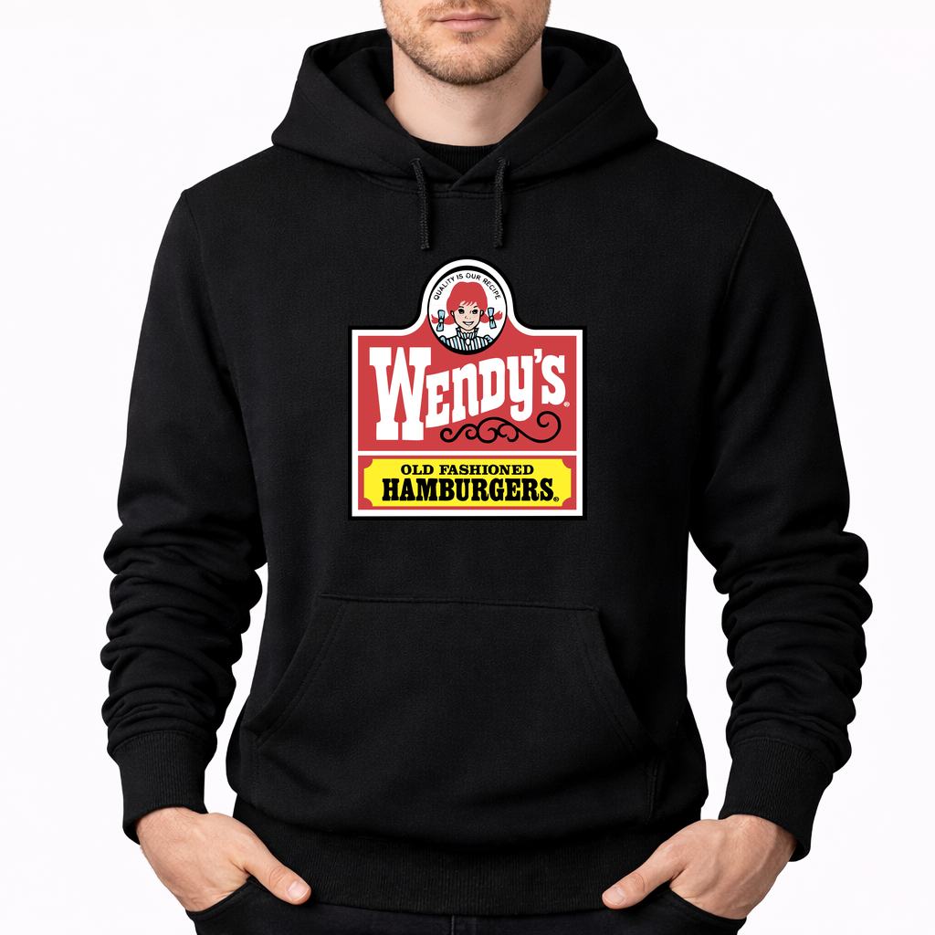 Men's Wendy's Pullover Hoodie - Black