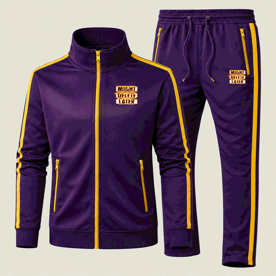might delete later tracksuit in Purple