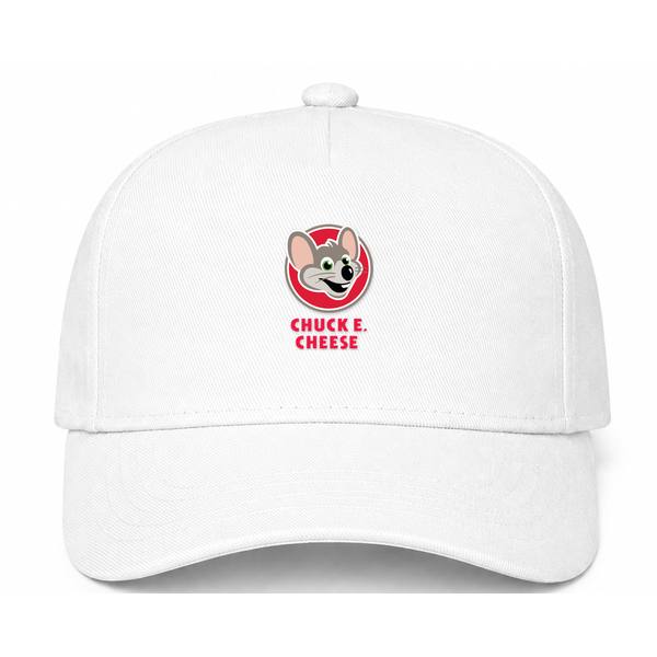 Chuck E. Cheese Logo White Dad Baseball Cap Hat