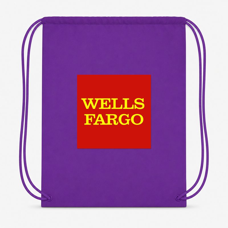 Wells Fargo Drawstring Bag - Purple