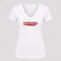 Women's Hardee’s V Neck T-Shirt in white