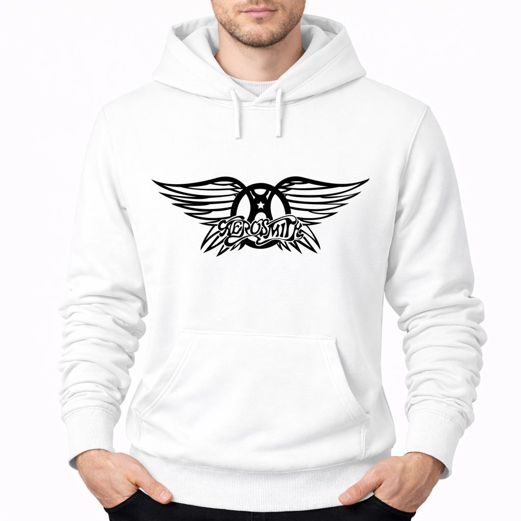 Men's Aerosmith Pullover Hoodie - White