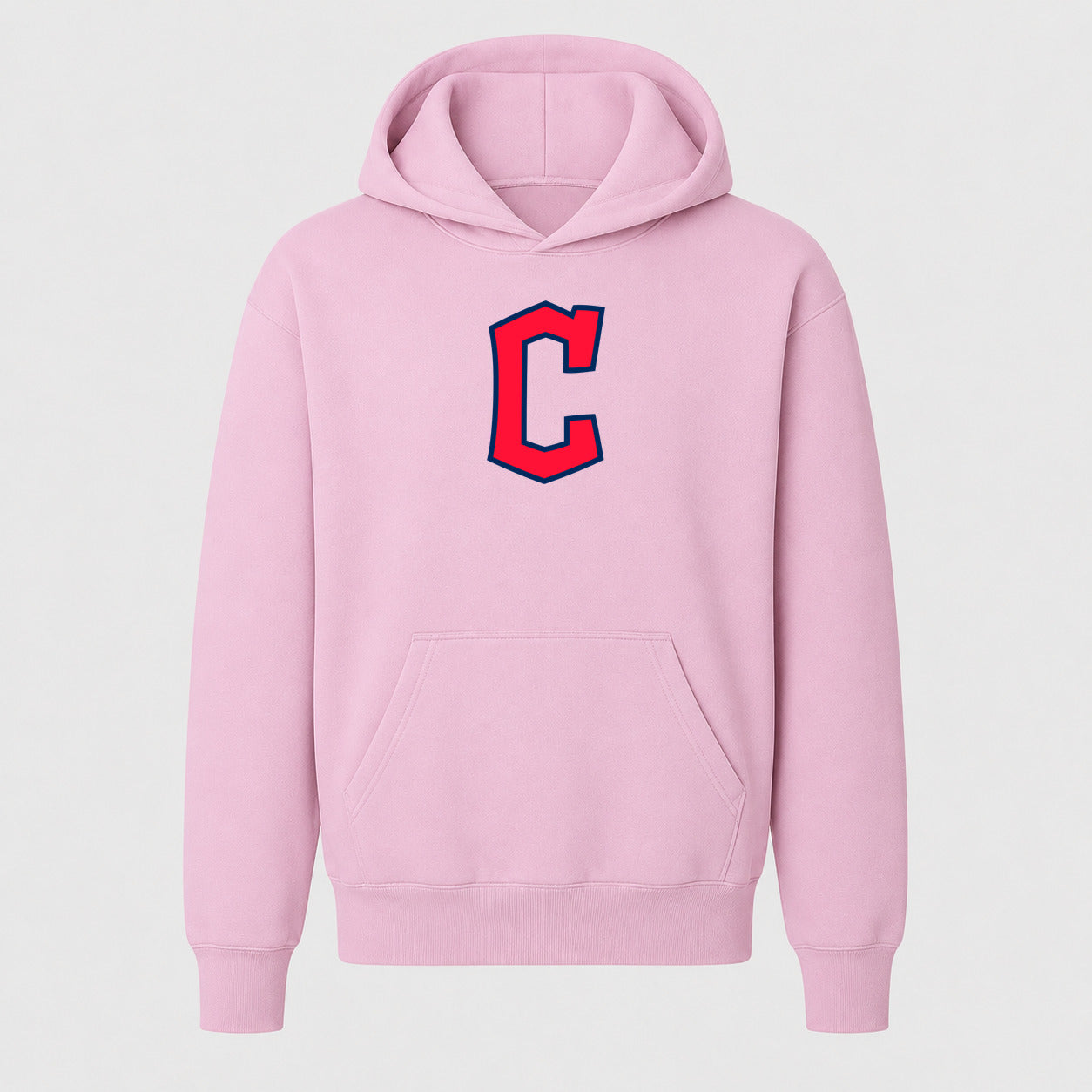 Youth Cleveland Guardians Pullover Hoodie - Light Pink