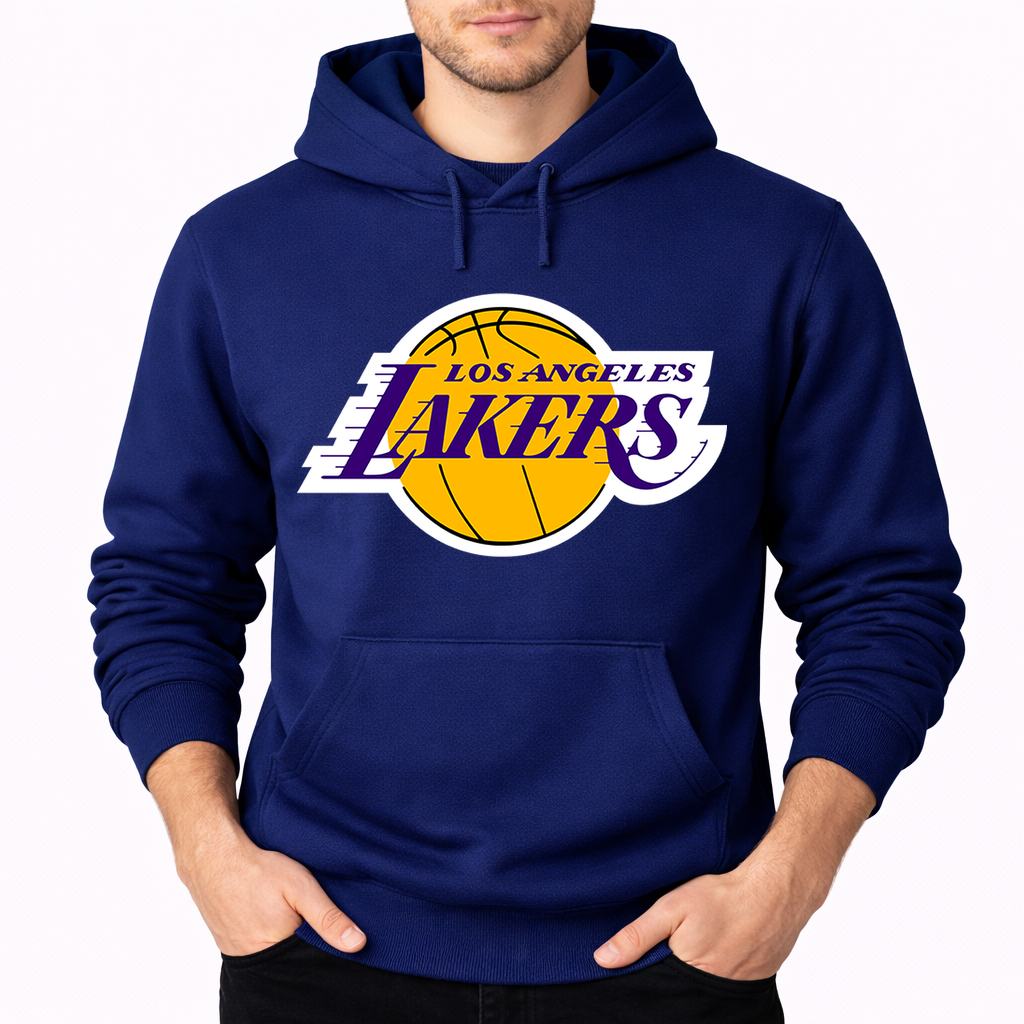 Men's Los Angeles Lakers Pullover Hoodie - Navy