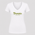 Women's Panera Bread V Neck T-Shirt in white