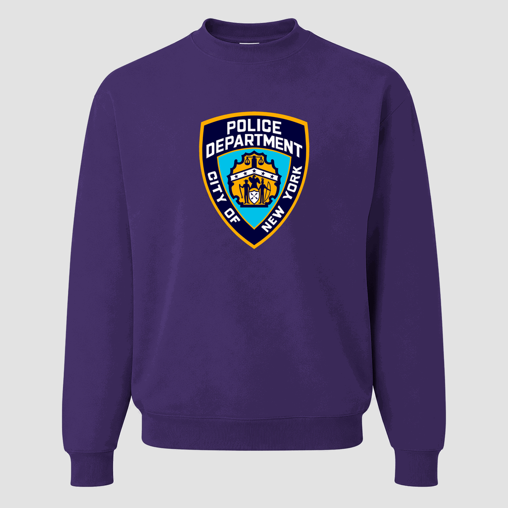 Men's NYPD Crewneck Sweatshirt - Purple