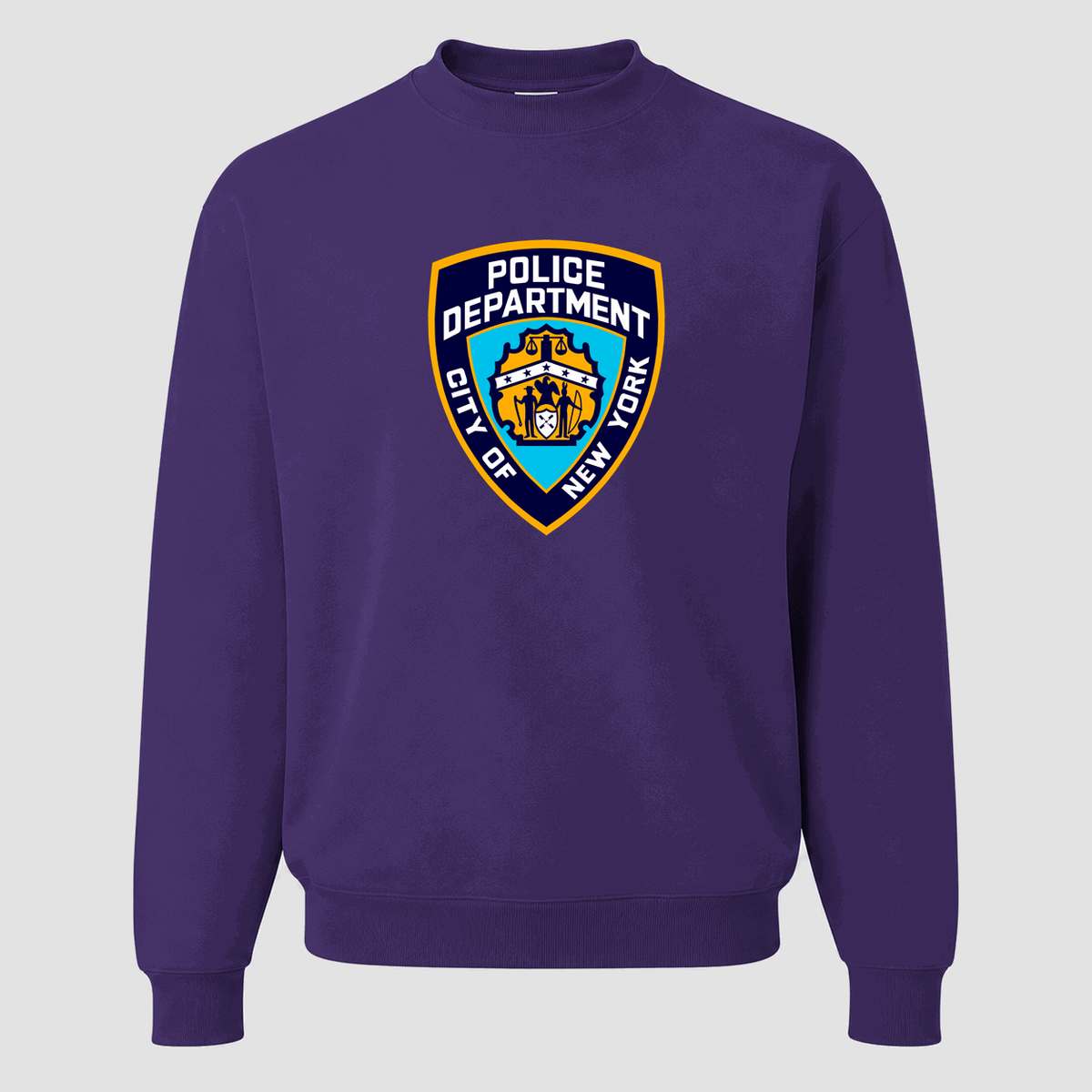 Men's NYPD Crewneck Sweatshirt - Purple