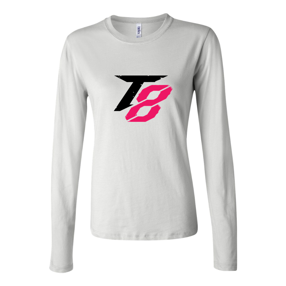 Women's Tekken 8 Black Long Sleeve T-Shirt - White