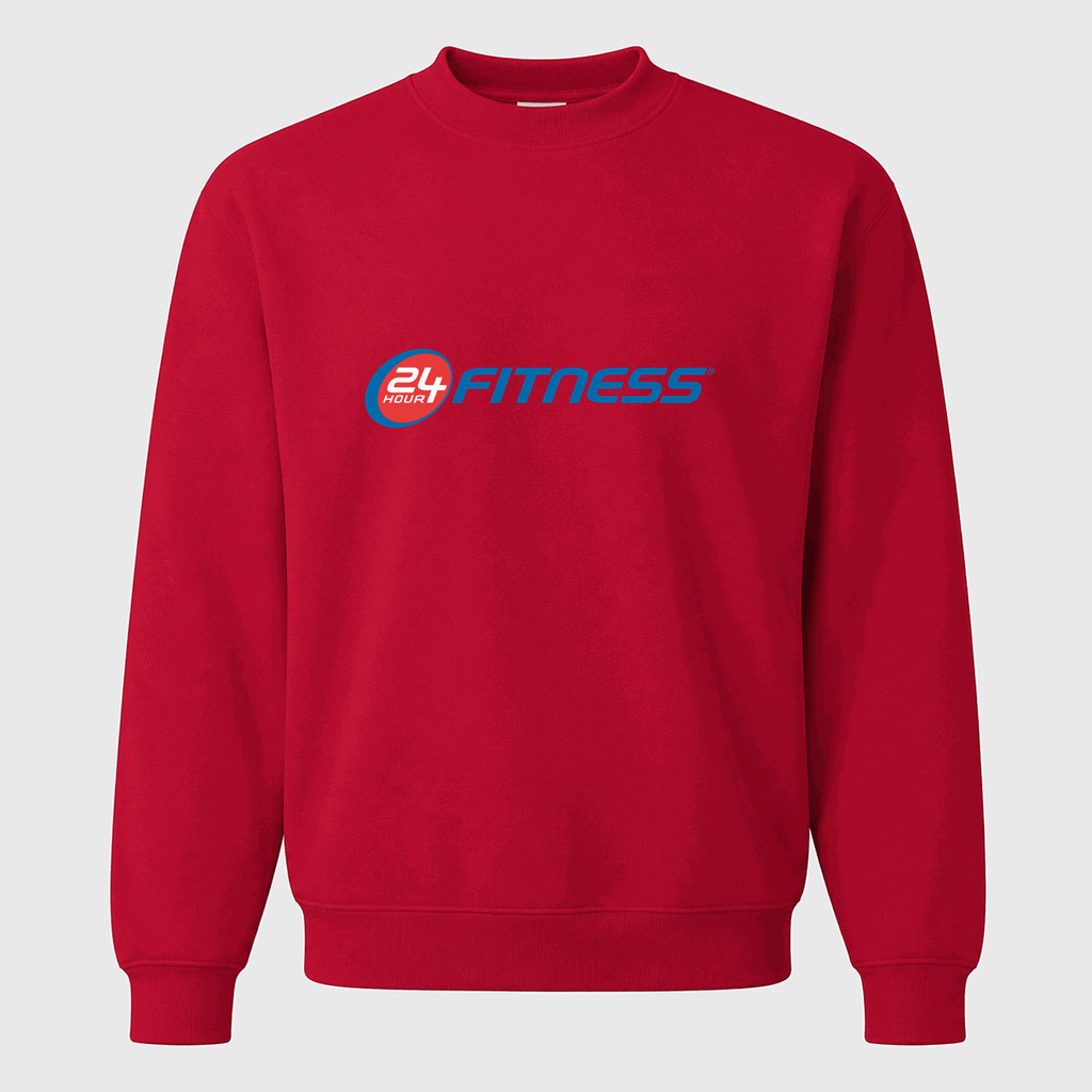 Men's 24 Hour Fitness Crewneck Sweatshirt - Red