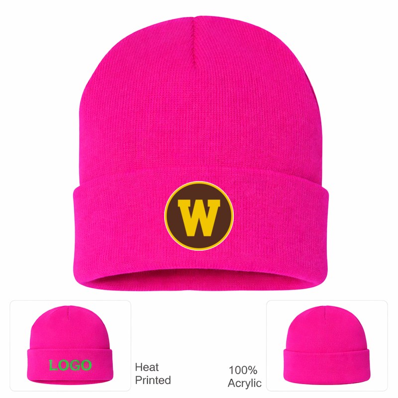 Western Michigan Broncos Hot Pink Beanie Hat