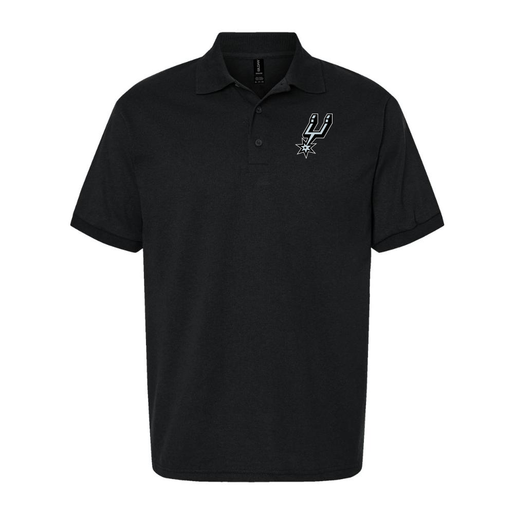 Men's San Antonio Spurs Dry Blend Polo - Black