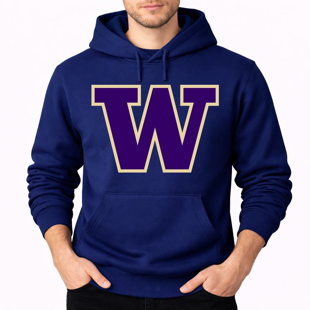 Men's Washington Huskies Pullover Hoodie - Navy