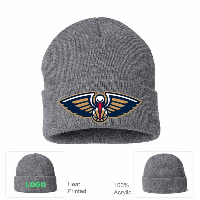 New Orleans Pelicans Grey Beanie Hat