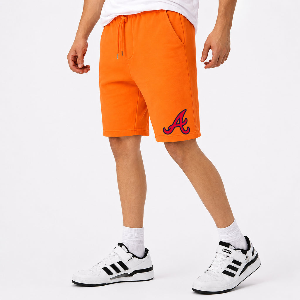 Men's Atlanta Braves Cotton Shorts - Orange