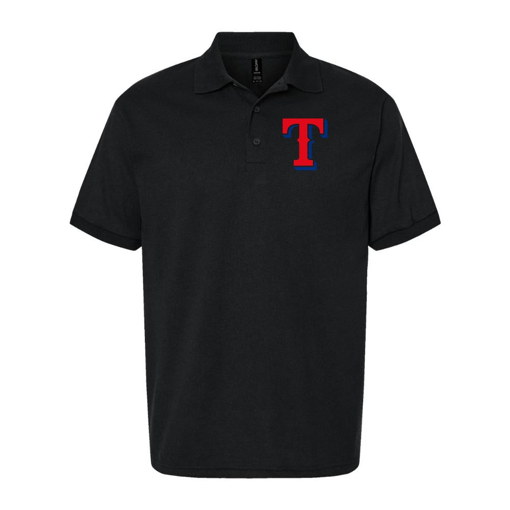 Men's Texas Rangers Dry Blend Polo - Black