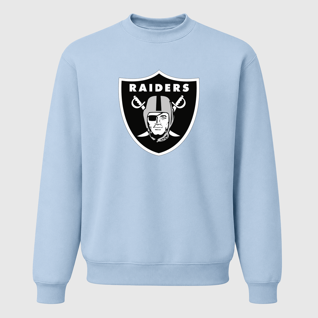 Men's Las Vegas Raiders Crewneck Sweatshirt - Sky Blue