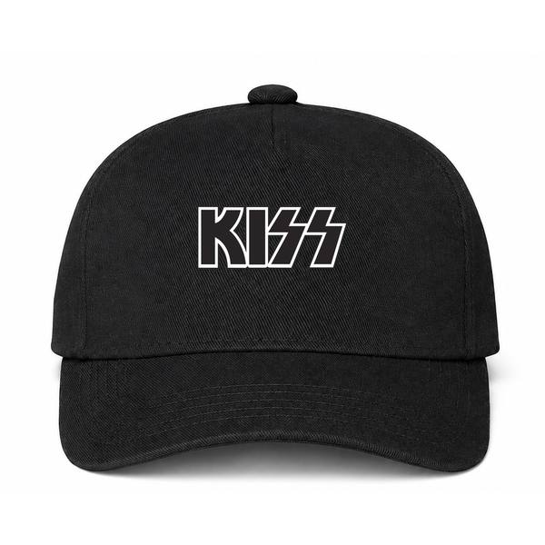 KISS Logo Black Dad Baseball Cap Hat