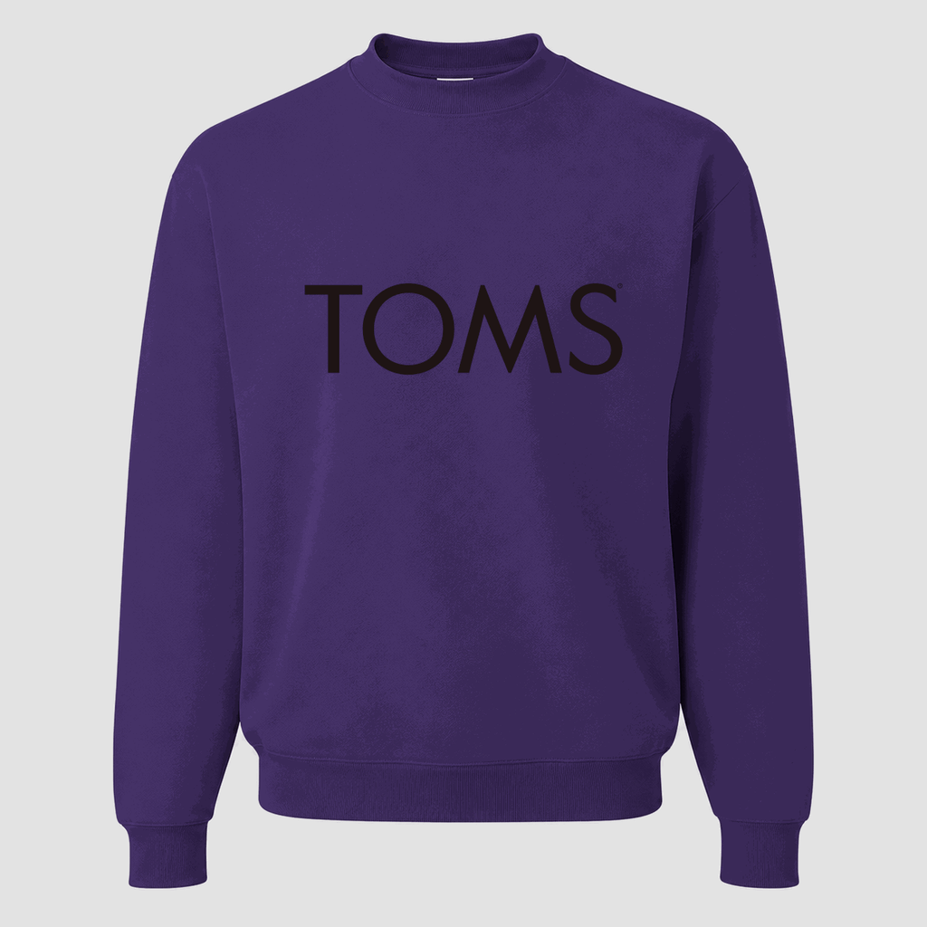 Men's TOMS Crewneck Sweatshirt - Purple