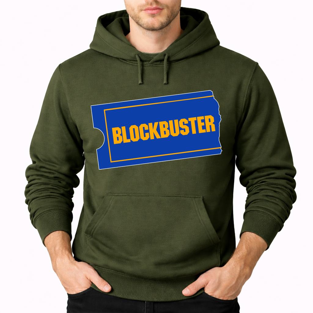 Men's Blockbuster Pullover Hoodie - Army Green