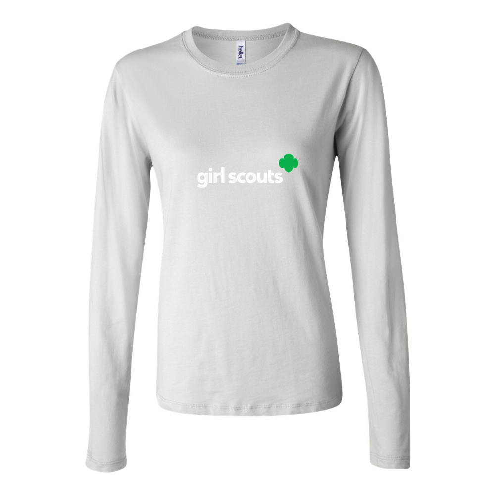 Women's Girl Scouts White Long Sleeve T-Shirt - White
