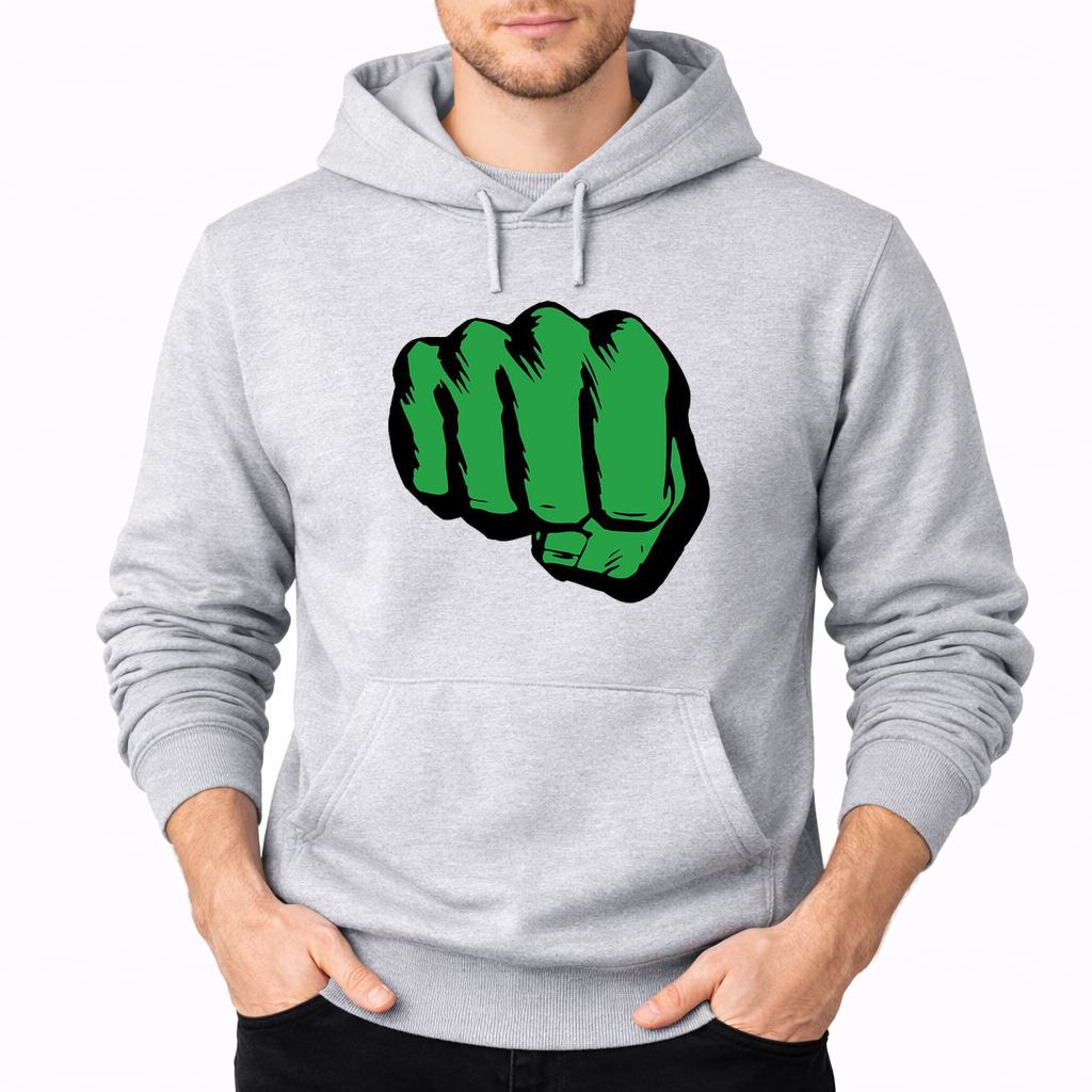 Men's Hulk Punch Pullover Hoodie - Gray